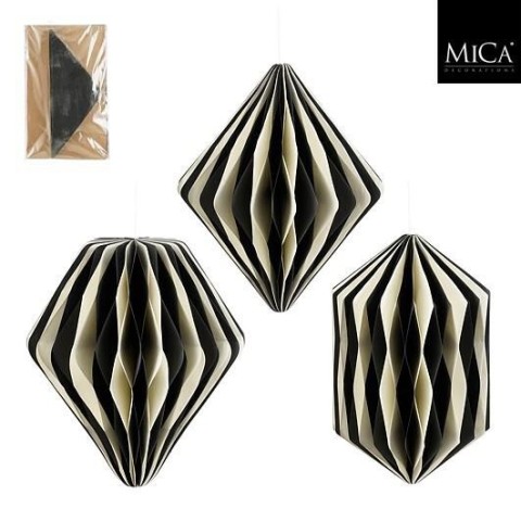 ORNAMENTO CIPOLLA GOCCIA NERO 3 ASSORTITI H.30